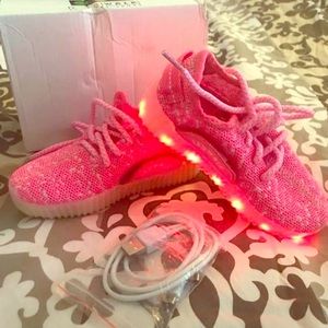 Toddler girl light up sneakers